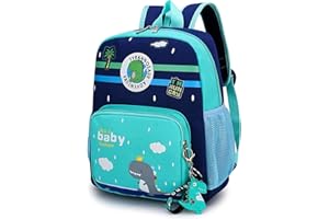 AUIRSHIKY Animal Dinosaur mochilas, Mochila Infantil Kindergarten,Dinosaurio Mochila Niño,Mochila Escolar Infantil,Mochila Dinosaurio Dibujos Animados, Bolsa Escuela Primaria para Niños (Green)