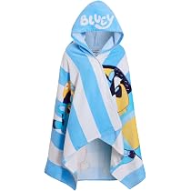 BlueY Asciugamani Bagno con Cappuccio per Ragazzo Ragazza Assorbente Asciugamani Cotone per Piscina Bagno Doccia Spiaggia Regalo Bambini (Viola, 3-8 Anni