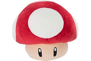 CLUB MOCCHI- MOCCHI- Mario Kart - Peluche Champignon Plyschdjur, Röd, 40 cm