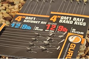 Guru QM1 15" Feeder Fishing Rigs On EVA Spool W/Speedstops