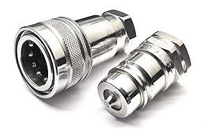 DNP SRL Hydraulic Quick Release Couplings 1/2" BSP Tractor Loader Male & Female Couplers - Set