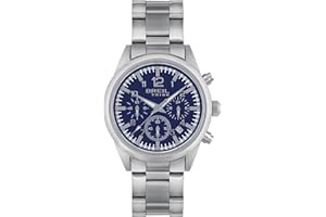 Breil, Orologio da Uomo Collezione Yukon, Cronografo Maschile con Design Vintage e Sportivo, Cassa in Acciaio Satinato 40 mm, Movimento PE 902, Resistente all'Acqua fino a 5 Atm