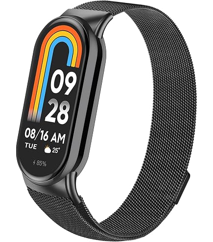2 Metall-Armbänder Für Xiaomi Mi Band 10/9/8 – Verstellbar, Mit Magnetverschluss