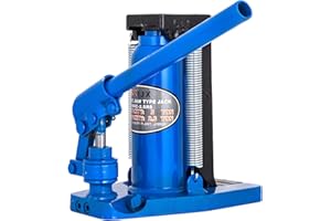 VEVOR Mophorn Vérin hydraulique 5T 26 * 24 * 17cm Vérin hydraulique à Simple Effet pour Machines Cric (5T) Bleu