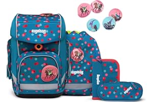 ergobag cubo Set ergonomischer Schulranzen, Vorgänger-Kollektion, klassisch 5-teilig 1. Klasse Grundschule