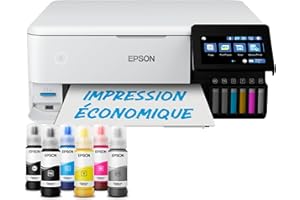EPSON Imprimante photo A4 EcoTank ET-8500 avec réservoir d’encre et Wi-Fi