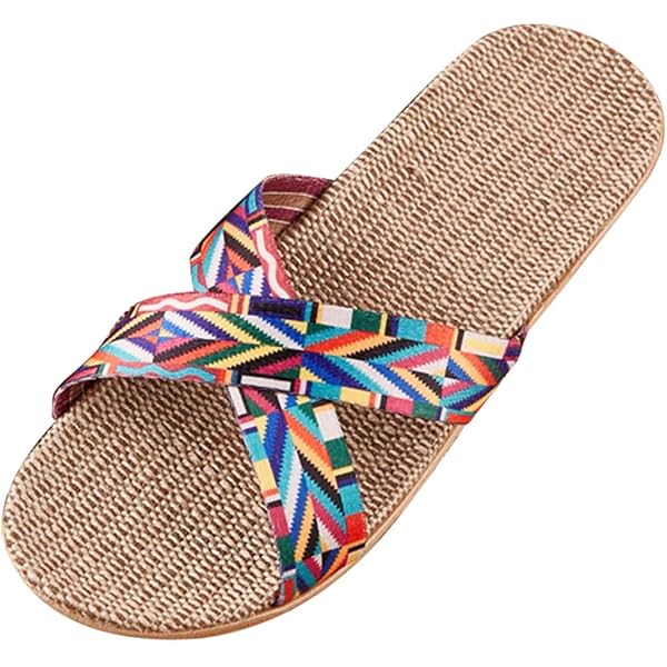 Agolu Flip Flops Damen - Bambus Zehentrenner Hausschuhe