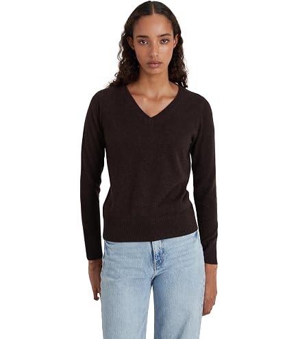 Pull D'hiver Pour Femme - Chaud, Doux Et Ample - Col En V - Manches Longues - Tissu Polaire Mélangé - Parfait Pour L'automne Et L'hiver