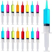 Seringue à Boisson Réutilisable 60ml - En PVC Alimentaire Transparent - Distributeur Fun Pour Fêtes (Noël, Halloween...)