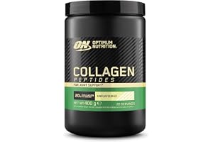 Optimum Nutrition Kollagenpeptidpulver med C-vitamin som stödjer lederna, utan smak, 20 g Kollagen per portion, 400g, 20 portioner