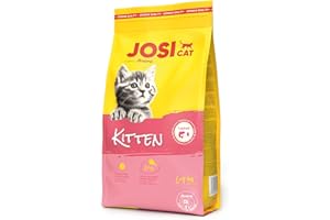 JosiCat Junior, Comida Seca Premium para Gatos en Crecimiento y Lactantes, con Alto Contenido energético, Aceite de salmón y vitaminas, 1 Unidad