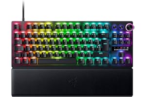 Razer Huntsman V3 Pro Tenkeyless - TKL Analog Optical Esports Gaming-Keyboard - Snap Tap - Rapid Trigger - Onboard Adjustments - Multi-Dial & Dedicated Control Buttons - QWERTY UK Layout | Black