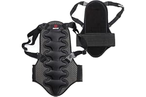GENERICO Paraschiena Moto, Protezione Spessa Staccabile Cuscino, Misura Universale Uomo E Donna Gilet Di Protezione Per Moto, Sci, Snowboard, Protezione Per La Schiena