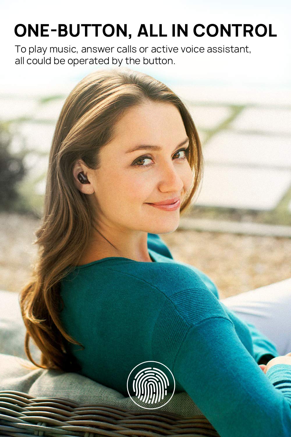 Auriculares-Bluetooth-Inalmbricos-50-Dudios-Air-TWS-Manos-Libres-Bluetooth-Cascos-Deportivos-Impermeable-con-reproduccin-de-4-Horas-Estreos-con-Micrfono-para-iOS-y-Android