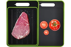 DELIHANIESS Defrosting Board 4 in 1 Kitchen Gadgets Practical 3 x Quick Defrosting Multifunctional Chopping Board with Integrated Knife and Garlic Mill
