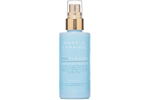 Rose & Caramel Tanplexion Tanning Accelerator, Sun Bed & Outdoor Sun Enhancer, Carrot Oil, Vitamin A, Premium scent (Tinted - DHA)