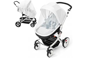 ETEIYLT 2 Pezzi Zanzariera Passeggino Universale, Zanzariera Passeggino per Passeggini,Passeggino,Carrozzina,Culla, Protezione Insetti per Neonati, Bambini