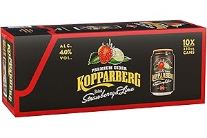 Kopparberg Premium Cider with Strawberry & Lime, 10 x 330ml