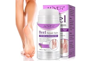CCKULOOB Cracked Heel Repair Cream, Heel Balm, Foot Cream for Cracked Heels and Dry Skin,Calluses Feet, Cracked Heel Repair Balm, Hydrates and Softens Dry Feet, 70G (Lavender)