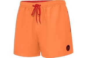 Ladeheid Bañador Hombre Natación, Secado Rápido con Forro Interior de Malla, Short Deportivo con Bolsillos Laterales y Traseros, Cintura Elástica, Tejido Transpirable LA40-199