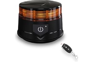 ‎AGRIEYES Agrieyes Rundumleuchte Akku mit Fernbedienung, 12V Gelbe Warnleuchte Auto Magnet mit Saugnapf, LED Batterie Warnlicht fürs traktor, Schnurlos Rundumleuchte fürs Traktor KFZ LKW