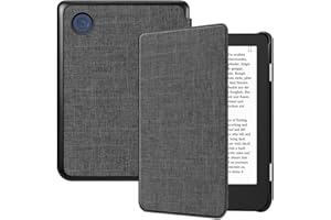 FINTIE Étui Compatible avec 6” Kobo Clara Colour 2024 / Kobo Clara BW 2024 / Kobo Clara 2E 2022 - Housse Fine et Légère Coque Fermeture Magnétique, Gris Foncé