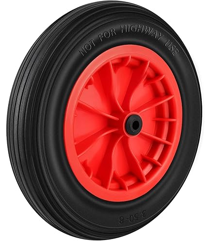 2 X Wheelbarrow Wheel Inner Tube And Barrow Tyre 3.50-8 Rubber Innertube 30psi Replacement Tyres Wheels For Carts Trolleys Trucks