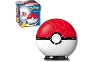 Ravensburger - Puzzle 3d Niños Pokemon Pokeball | Puzzles 3d Para Niños De 6 Años O Más | Maquetas Para Montar De 55 Piezas | Regalo Niño 6 Años O Más