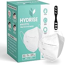 HYDRISE (Pack of 50(White) Premium N95 Mask For Men and Women with