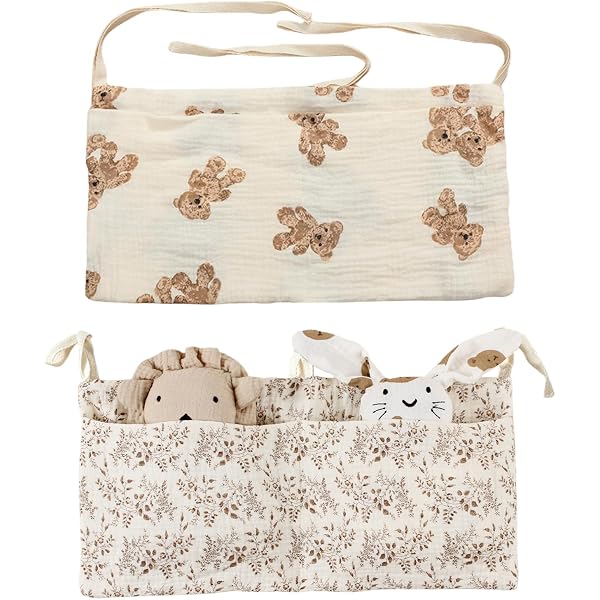 Sac De Rangement Suspendu Pour Lit Bébé - Organisateur Pratique Avec Poches Multiples