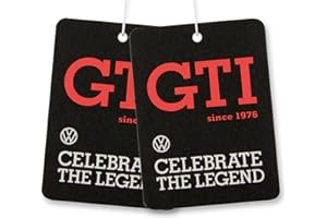 ‎BRISA BRISA VW Collection - Volkswagen Luft-Erfrischer-Duft-Spender im VW GTI Motiv 2ER-SET (SPORT FRESH/CELEBRATE THE LEGEND/SCHWARZ)