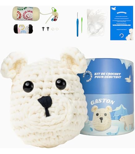 Kit Amigurumi Renée Le Lapin – Tout Inclus Pour Crocheter Un Lapin De 9 Cm (fil, Crochet, Rembourrage, Notice) – Idéal Débutants Fil Coton Crochet 2.5mm Cadeau Créatif