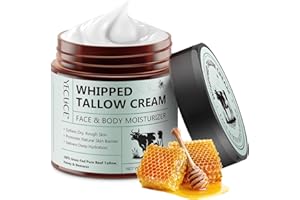 NIFEISHI Beef Tallow Skincare, Tallow Balm, Tallow Creme bio, Bio-Rindstalgbalsam mit rohem Honig - Feuchtigkeitscreme für weiche, glatte Haut, 120g/4.2 oz