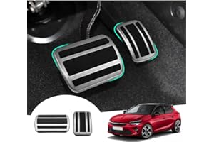 ‎GAFAT GAFAT Neu 2020-2024 0pel Corsa F/Astra L/Mokka B/Grandland X Pedale für Gas und Brems, Corsa F Pedalkappen Abdeckung Pedale Abdeckplatte Fußrasten (Automatikgetriebe)