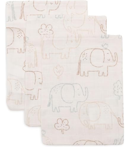 Bavoirs en coton absorbants pour bébé - VGEBY - Ensemble de 3 bavoirs