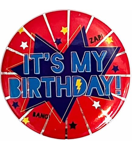 Unique Fascia in Raso con Scritta It's My Birthday (Lingua Italiana Non Garantita