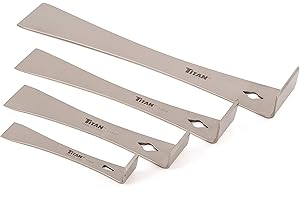Titan Tools - Set di 4 barre di leva in acciaio inox (17009)