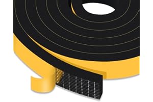 YIMIKI Weather Stripping 20mm(W) x 8mm(T), Adhesive Weather Stripping Door Seal Strip for Doors and Windows,High Density Closed Cell Weatherstrip, SoundProof Weatherproof,2 Rolls, Total 4M