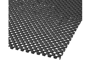 POWERTEC Tapis antidérapant 61 x 121,9 cm, tapis d'outils pour atelier, armoire, établi, revêtement antidérapant pour tiroir, étagère de tiroir, patin de ponçage pour défonceuse de travail du bois