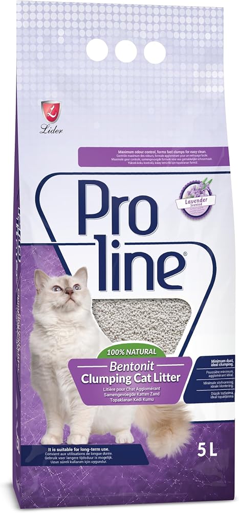 Proline Lavanta Kokulu Bentonit Kedi Kumu 5 L