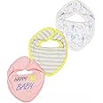 Mi Arcus Feeding, Drool Bibs for Baby Boys, Girls, Newborns, and Toddlers,0-6 Months,Cotton,Gifting/Pack of 3
