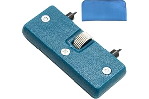 EASYKEENECOM Professional Watch Back Remover Tool, Metal Adjustable Rectangle Watch Back Case Cover Press Closer & Opener Opening Removal Screw Wrench Repair Kit Tool for Watchmaker,with watch cleaning cloth