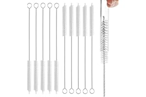 VESTORYYER Straw Cleaner Brush Extra Long 12 inch,straw brush cleaner,Extra Wide 12mm diam for Pipe Cleaners for Weed, Straw Cleaning Brush for Tubes/Metal/Glass/Silicone Straw,Extra Long Straw Brush Set 10 Pack