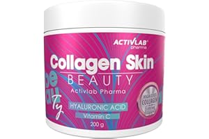 Activlab Pharma Collagen Beauty Powder | pot de 200g de poudre | goût fraise-framboise | 25 portions | pour femmes | soutien de la peau et protection contre les signes du vieillissement