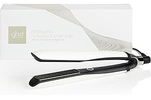 ghd Platinum+ biała - Inteligentna profesjonalna prostownica, mniej łamania włosów, większa ochrona połysku i koloru, technologia Ultra-Zone, optymalna temperatura stylizacji 185 stopni Celsjusza