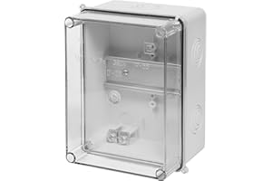 ELEKTRO-PLAST ELEKTROPLAST - Caja de distribución IP55 (158 x 118 x 97 cm, carcasa transparente TH35)