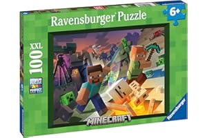 Ravensburger Minecraft Gifts for Boys and Girls - 100 Piece Jigsaw Puzzles for Kids Age 6 Years Up