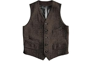 Solovedress Gilet in lana formale Regular Fit gilet tuta gilet per matrimonio Groomsmen