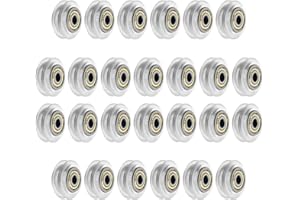 SIMAX3D Polycarbonate V Slot 3D Printer Rollers v-slot Pulley Wheels (26PCS/pack) for 3D Printer