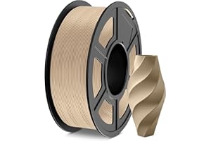 JAYO PLA filament drewniany 1,75 mm drewno klonowe, prawdziwy drewniany PLA filament do drukarki 3D, struktura drewna, z 15% włóknami drewnianymi, szpula 1,1 kg, dokładność wymiarowa +/- 0,02 mm